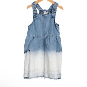 Stella McCartney Blue and White Kids Overall Dress